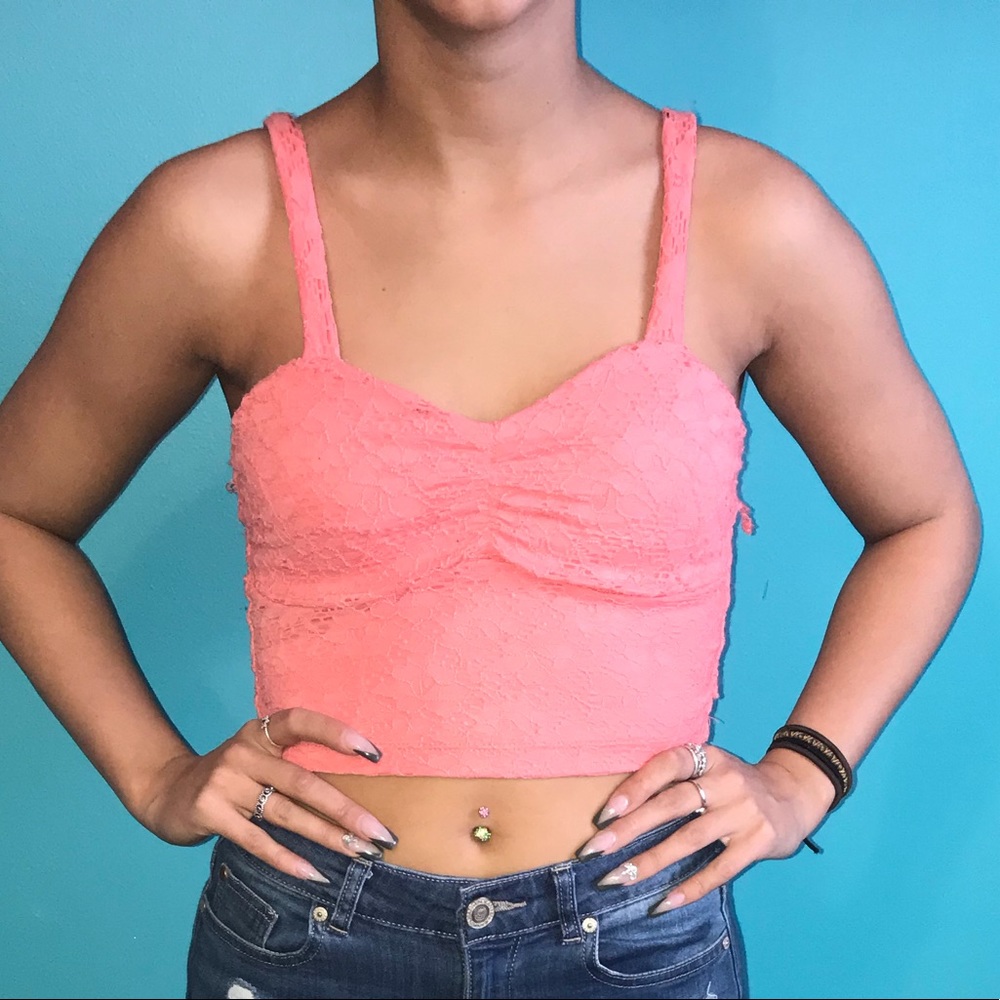 Pink crop top